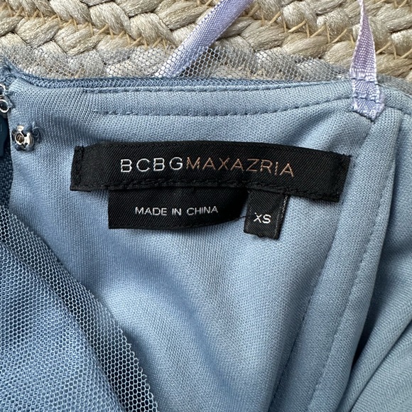 BCBG MaxAzria Y2K 2005 Tiered Blue Dress XS - Picture 3 of 3